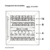 Cave à vin encastrable AGCS36VN2ZBI Lécepage 36 bouteilles 2 zones