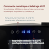 AGCS70VN2Z Cave à vin 2 zones faible largeur jusqu'à 68 bouteilles LeCépage