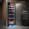 Cave à vin de vieillissement AGCV220VN1ZBI Lecépage 209 bouteilles Porte verre noire