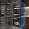 Cave à vin de vieillissement AGCV220VN1ZBI Lecépage 209 bouteilles Porte verre noire