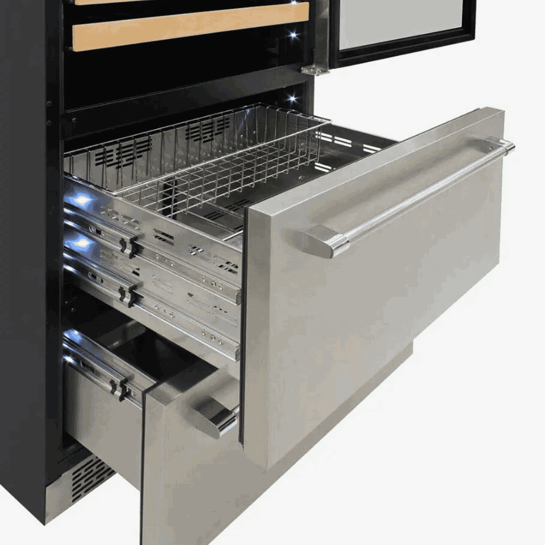 AGCS600VX2DP Cave à Vin et à Boissons à Triple Zone| LeCépage